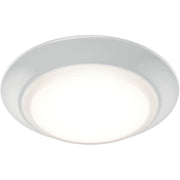 Kichler Gen Select 7in 1-Light LED Downlight | White Aluminum Surface Mount | Kitchen & Bathroom | 1.35 x 7.38 in | Model 43849WH5CCT