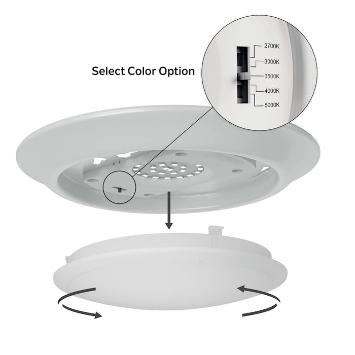 Kichler Gen Select 1 Light LED Downlight Bulk, White