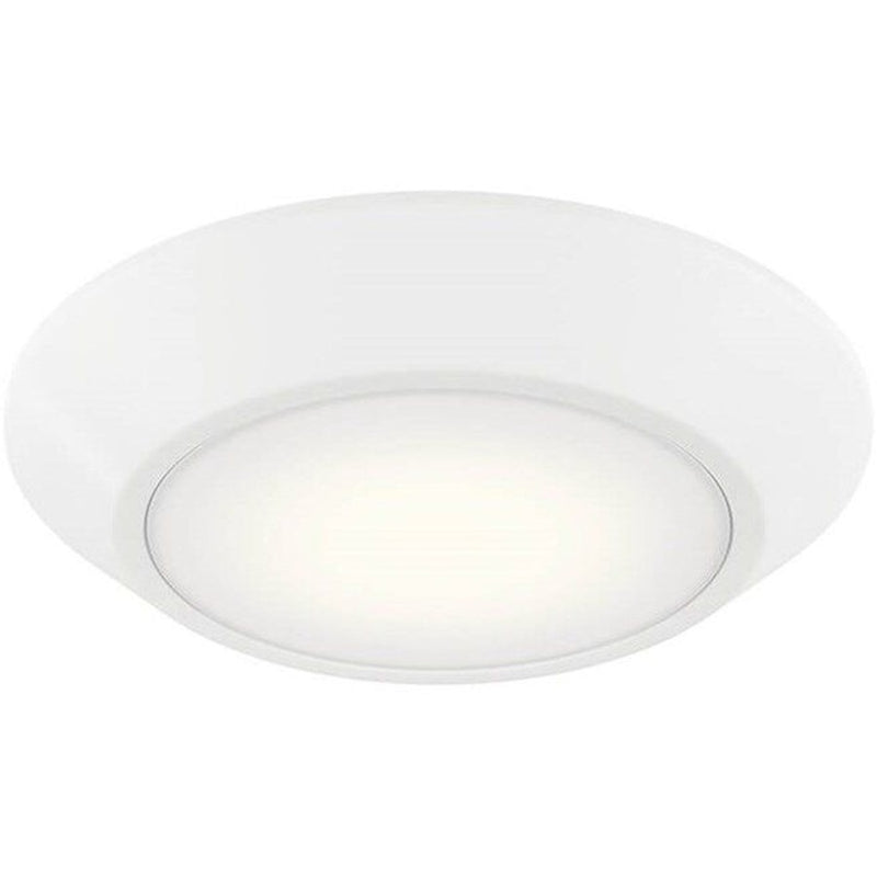Kichler Horizon Select 6in 1-Light LED Downlight | White Aluminum Selectable CCT | Wet Location Bathroom & Covered Patio | Model 43874WH5CCTB