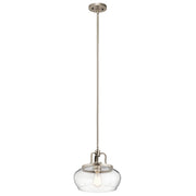 Kichler Davenport 12in 1-Light Pendant | Transitional Antique Pewter Metal | Kitchen Island & Dining Room | 12 x 12 x 10.5 in | Model 43903AP