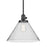 Kichler Avery 1 Light Cone 11.75" Pendant, Black/Clear