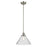 Kichler Avery 1 Light Cone 11.75" Pendant, Brushed Nickel/Clear