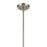 Kichler Avery 1 Light Cone 11.75" Pendant, Brushed Nickel/Clear