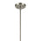 Kichler Avery 1 Light Cone 11.75" Pendant, Brushed Nickel/Clear