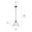 Kichler Avery 1 Light Cone 11.75" Pendant, Olde Bronze/Clear