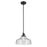 Kichler Avery 1 Light Cone 11.25" Pendant, Black/Clear