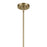 Kichler Avery 1 Light Cone 11.25" Pendant, Natural Brass/Clear