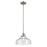 Kichler Avery 1 Light Cone 11.25" Pendant, Brushed Nickel/Clear - 43906NI