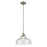 Kichler Avery 1 Light Cone 11.25" Pendant, Brushed Nickel/Clear