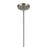 Kichler Avery 1 Light Cone 11.25" Pendant, Brushed Nickel/Clear