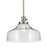 Kichler Avery 1 Light Cone 11.25" Pendant, Brushed Nickel/Clear