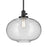 Kichler Avery 1 Light Globe 14" Pendant, Black/Clear
