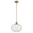Kichler Avery 1 Light Globe 14" Pendant, Natural Brass/Clear