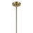 Kichler Avery 1 Light Globe 14" Pendant, Natural Brass/Clear