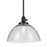 Kichler Avery 1 Light Dome 11" Pendant, Black/Clear