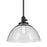 Kichler Avery 1 Light Dome 11" Pendant, Black/Clear