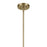 Kichler Avery 1 Light Dome 11" Pendant, Natural Brass/Clear