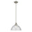 Kichler Avery 1 Light Dome 11" Pendant, Brushed Nickel/Clear