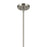 Kichler Avery 1 Light Dome 11" Pendant, Brushed Nickel/Clear