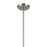 Kichler Avery 1 Light Dome 11" Pendant, Brushed Nickel/Clear
