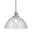 Kichler Avery 1 Light Dome 11" Pendant, Brushed Nickel/Clear