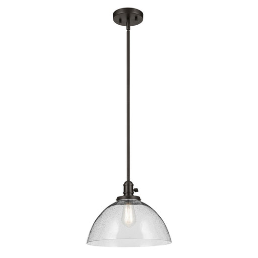 Kichler Avery 1 Light Dome 11" Pendant, Olde Bronze/Clear