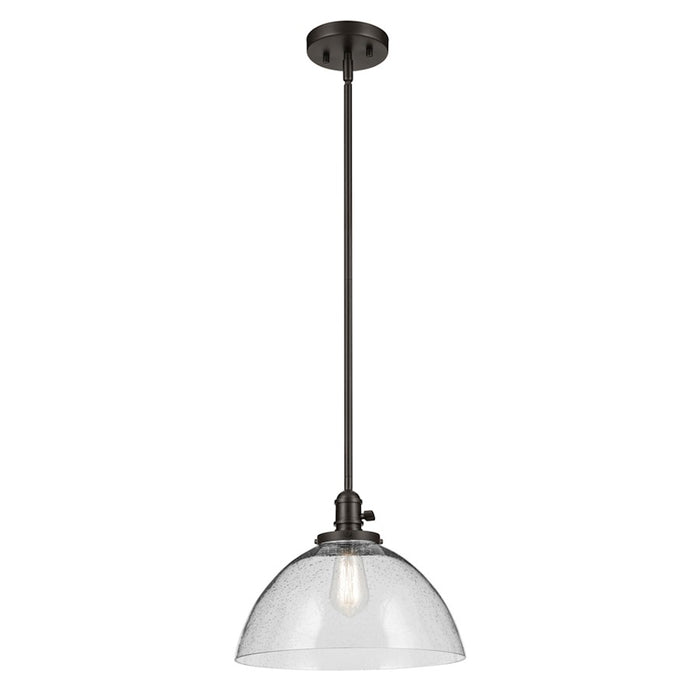 Kichler Avery 1 Light Dome 11" Pendant, Olde Bronze/Clear