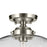 Kichler Avery 1 Light Globe 13.5" Semi Flush Light, Nickel/Clear
