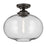 Kichler Avery 1 Light Globe 13.5" Semi Flush Light, Olde Bronze/Clear