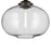 Kichler Avery 1 Light Globe 13.5" Semi Flush Light, Olde Bronze/Clear