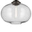 Kichler Avery 1 Light Globe 13.5" Semi Flush Light, Olde Bronze/Clear