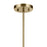 Kichler Crosby 3 Light Round 14" Chandelier 1 Tier Small, Brass/Clear