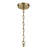 Kichler Crosby 4 Light Square 31" Foyer Pendant, Natural Brass/Clear - 43998NBR