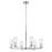 Kichler Crosby 6Lt Round 21.75" Chandelier 1 Tier Large, Chrome/Clear