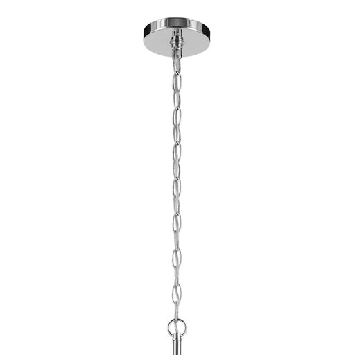Kichler Crosby 6Lt Round 21.75" Chandelier 1 Tier Large, Chrome/Clear