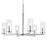 Kichler Crosby 6Lt Round 21.75" Chandelier 1 Tier Large, Chrome/Clear