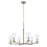 Kichler Crosby 6Lt Round 21.75" Chandelier 1 Tier Large, Nickel/Clear