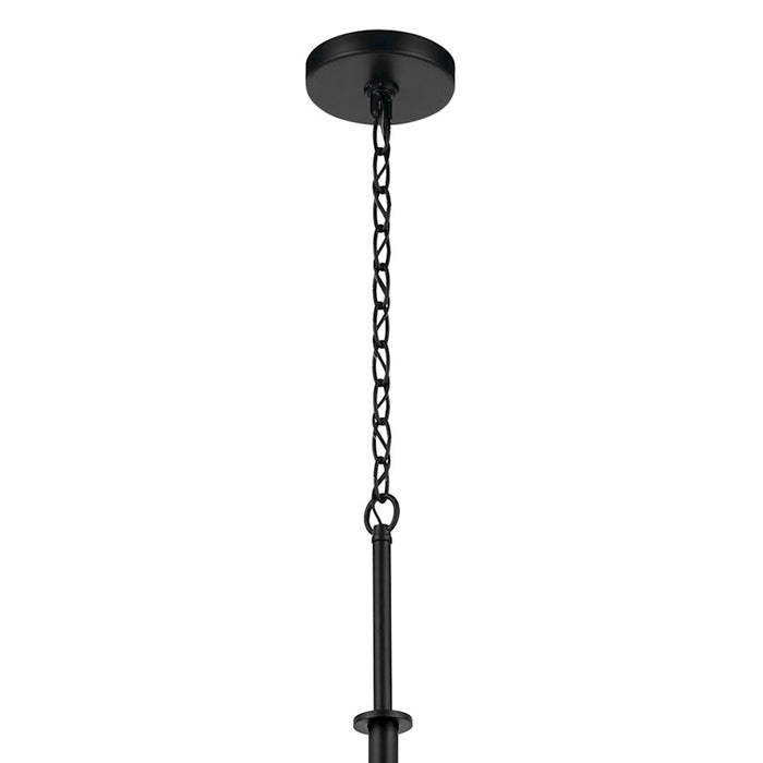 Kichler Crosby 9 Light 32.5" Chandelier 2 Tier Large, Black/Clear - 44014BK