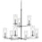 Kichler Crosby 9 Light 32.5" Chandelier 2 Tier Large, Chrome/Clear