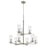 Kichler Crosby 9 Light 32.5" Chandelier 2 Tier Large, Nickel/Clear