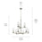 Kichler Crosby 9 Light 32.5" Chandelier 2 Tier Large, Nickel/Clear