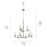 Kichler Crosby 9 Light 32.5" Chandelier 2 Tier Large, Nickel/Clear