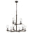 Kichler Crosby 9 Light 32.5" Chandelier 2 Tier Large, Bronze/Clear
