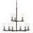 Kichler Crosby 9 Light 32.5" Chandelier 2 Tier Large, Bronze/Clear