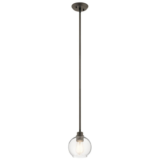 Kichler Harmony Mini 1-Light Pendant | Transitional Olde Bronze | Kitchen Island & Dining Nook | 6.5 x 6.5 x 7.75 in | Model 44065OZ