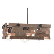 Kichler Cuyahoga Mill 24in 5-Light Chandelier | Rustic Anvil Iron | Dining Room & Great Room | 24 x 24 x 8 in | Model 44228AVI