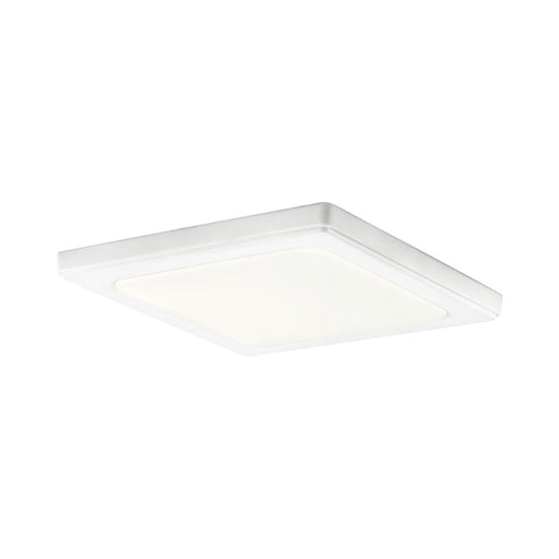 Kichler Zeo 10in Square LED Flush Mount | White Acrylic | Hallway & Bathroom Ceiling Light | 1100 Lumens 3000K 90CRI Dimmable | Model 44247WHLED30