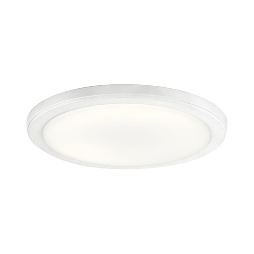 Kichler Zeo 13in LED Flush Mount | Brushed Nickel and Acrylic | Bedroom & Hallway | 13 x 13 x 1 in, 1500 Lumens, 3000K | Model 44248NILED30