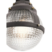Kichler Gavin 10in 1-Light Pendant | Industrial Weathered Zinc and Waffle Glass | Kitchen Island & Dining Room | 10 x 14 in | Model 44255WZC