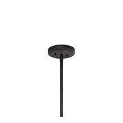Kichler Gavin 16in 1-Light Pendant | Industrial Weathered Zinc and Waffle Glass | Kitchen Island & Dining Room | 15.75 x 21.75 in | Model 44256WZC
